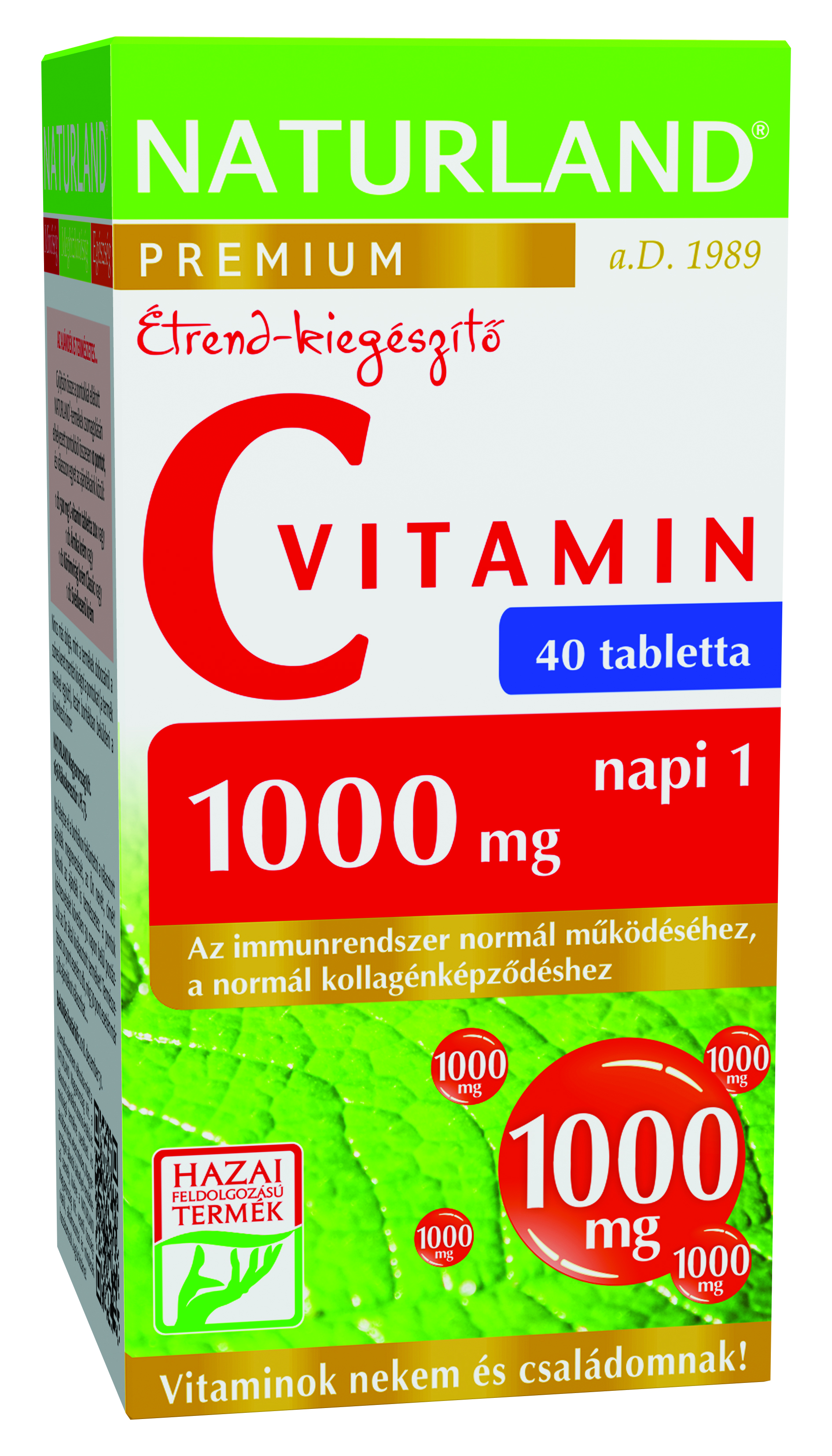 NL 1000 mg C-vitamin tabletta 40x